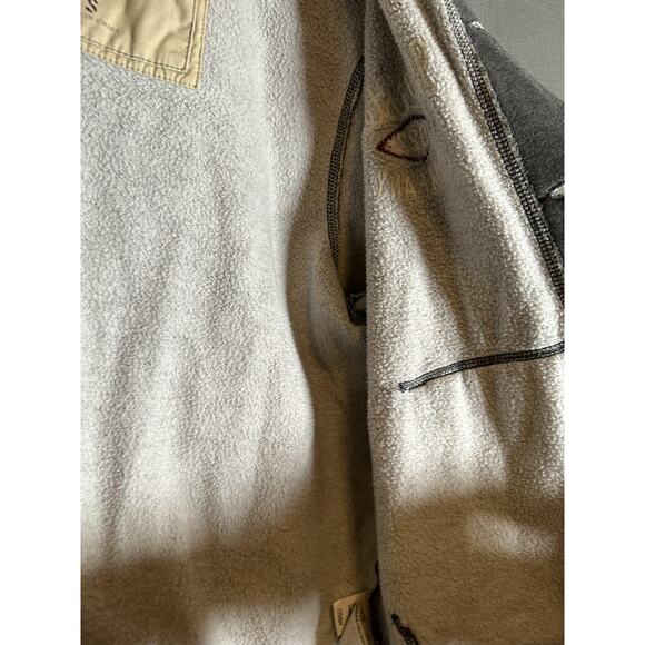 Hollister Jacket Womens Small Gray Sherpa Lined Hooded Button Up Sweatshirt Coat - Picture 7 of 7